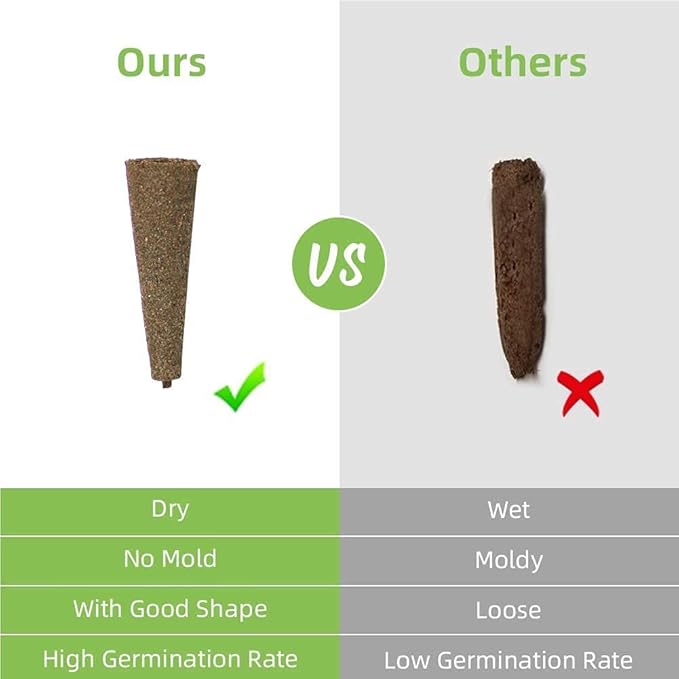 Grow Sponges, Starter Pods Compatible with Aero Garden,Refill Pods for Hydroponic Growing System (50 Pack)