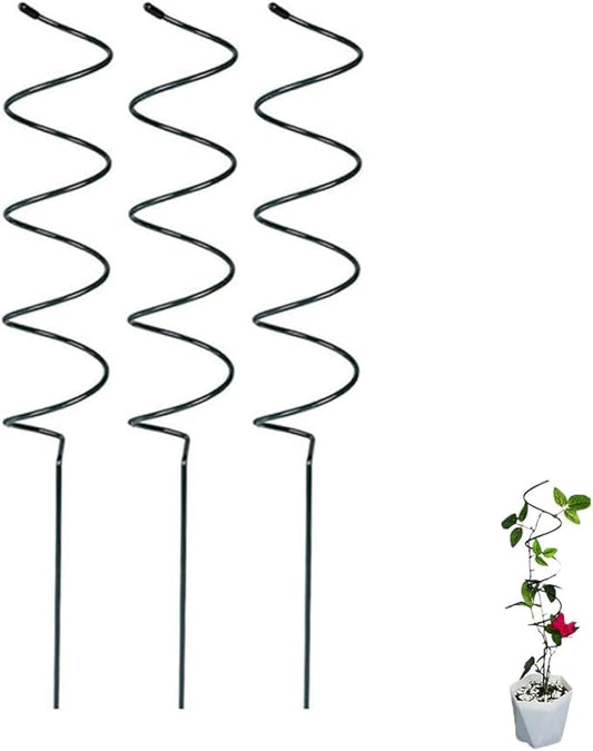 Tomato Twist Stake, Twisted Tomato Stakes Plant Supports, Tomato Cages Climbing Stake, Plant Support for Potted Plants Tomato Rose Vine, Plant Support Stakes for Potted Plants (3pcs)