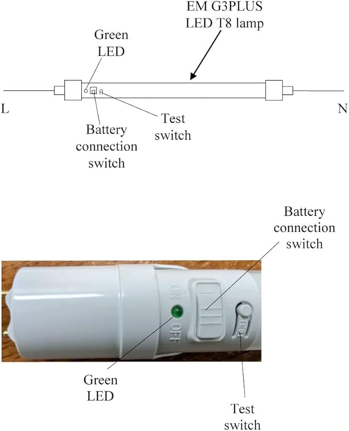 G3 Plus Self-Testing Emergency T8 (for Always-On Applications) 15W 4000K 4-ft LLT-4-EM-T8-G3PLUS-15W-40K