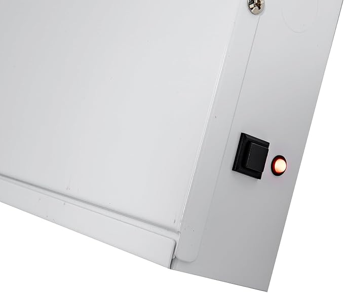 TANLUX New York City Approved Emergency Light, Emergency Lights with Battery Backup, White Steel Housing, AC 120/277V, Two Heads