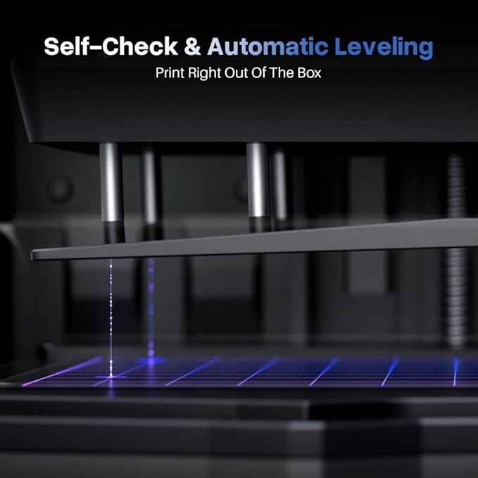 ELEGOO Saturn 4 Ultra 12K Resin 3D Printer, with Smart Automatic Leveling, 10-Inch 12K Monochrome LCD, 150mm/h Faster Printing Speed,8.62x4.84x8.66 Inch Printing Size