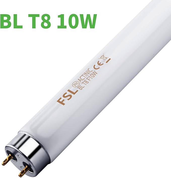 Kensizer 2-Pack 13'' Bug Zapper Light Tubes Replacement 10W Each for 20W Electronic Bug Zapper T8 Lamp Bulbs for Indoor Outdoor