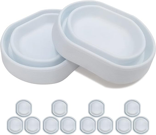 Bed Bug Interceptors | Bed Bug Interceptor Traps | Insect Trap, Monitor, and Detector for Bed Legs (White - 12 pcs)