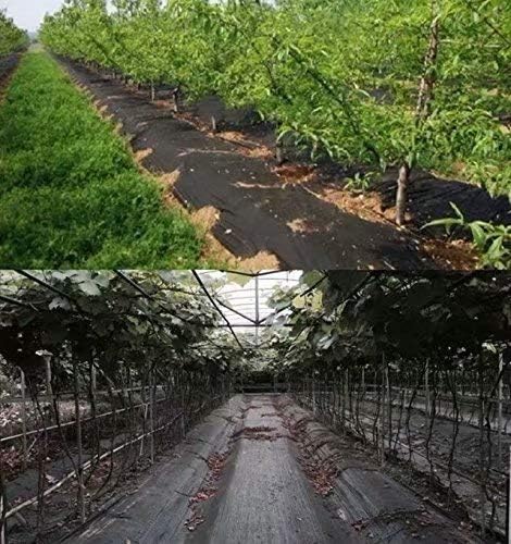 Agfabric Landscape Fabric Weed Barrier Non-woven Fabric 5x100ft 2.3oz Ground Cover Garden Mats,Garden weed barrier fabric