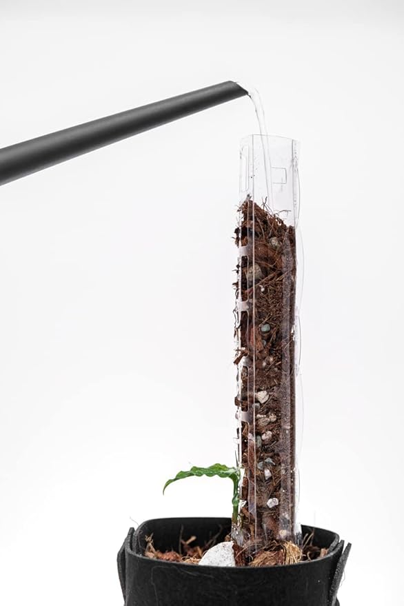 V2 Small GrowPole - Stackable Plastic Moss Poles for Climbing Plants, Monstera Plant Support-Plant Climbing Pole, DIY Plant Stick Support, Works for Philodendron and Anthuriums - 10 Pcs