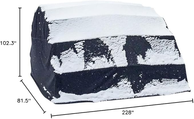 Ikuby Medium Car Shelter - Foldable, Retractable, Lockable, Durable