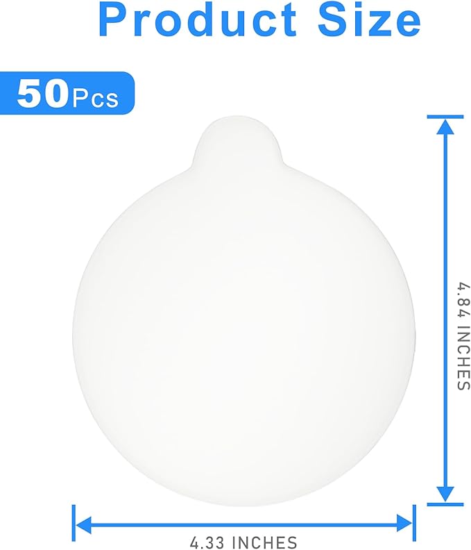 50 Pcs 4.3" Refill Glue Boards Compatible with Katchy, Fenun, Dunaga, and Fvoai Zap H3 M3 Pro, Replacement Sticky Pads for Indoor Insect Fly Mosquito Trap Bug Catcher Catchy Zapper