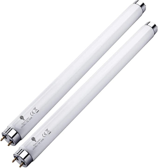 Bluex Bulbs 2 Pack Bug Zapper Replacement Lamp Bulb Light Tube 10W for 20W Electronic Bug Zapper T8 Fluorescent Light Tube Replacement Bulb for Bug Zapper