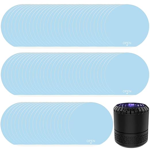 80 Pack 3.4” Replacement Refills for DynaTrap DT152, Indoor Glue Boards Refill Sticky Cards Compatible with DynaTrap DT152, for Katchy Duo and Other Models