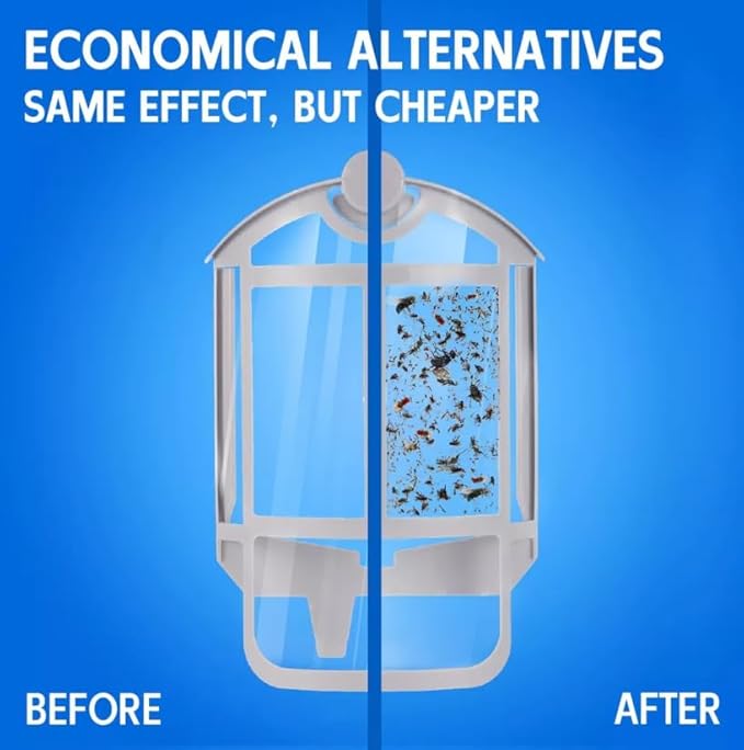 Zevo Flying Insect Trap Refills – 8 Refill Cartridges for Indoor Bug Catcher Device | Easy, Mess-Free Replacement