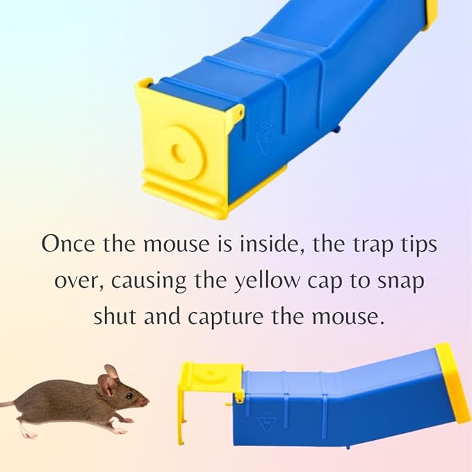 2 Pieces Matani GraviTrap Humane Mouse Trap | Catch and Release Mouse Traps That Work | Mice Trap No Kill for mice | Outdoor Mousetrap Catcher | Innovative Gravity-Operated Design