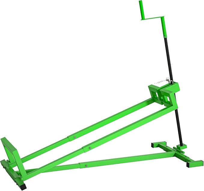 Riding Lawn Mower Lift Jack Lawn Mower Jack Lift with 880 Lbs Weight Capacity Telescopic Maintenance Jack for Lawn mowers and Garden Tractors Green