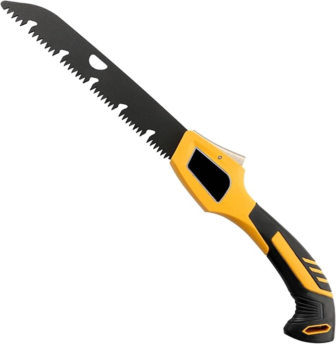 10-inch folding saw, sharper blades, outdoor and camping saws, hunting/bone saws, handling firewood, fire pit lumber, lawn and garden work, pruning trees and shrubs, easy to use and store