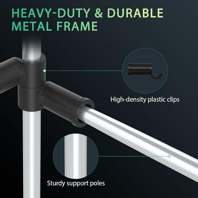 MARS HYDRO Grow Tent Durable Side Support Pole，Sturdy Metal Replaceable Bracket Accessories，High CFM Kit for 4x4 Indoor Tents