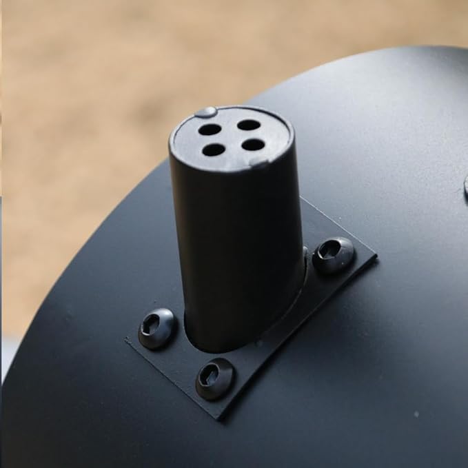 Barrel Charcoal Grill Large Charcoal Grills with Side Shelf Outdoor BBQ Grill Perfect for Backyard Camping Patio Parties and Picnics