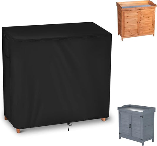 Outdoor Kitchen Cabinet Cover 39.4x18.1x35.8, Waterproof Covers for Garden Storage Cabinets with Potting Bench, Heavy Duty Weatherproof Cover for Potting Bench Table and Outdoor Workstation