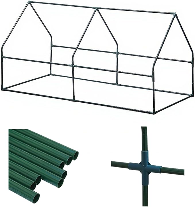Mini Greenhouse, 6' x 3' x 3' Portable Greenhouse with Zip Door and Roll-up Windows, Indoor Outdoor Plant Gardening Green House, Durable PE Clear Cover Small Hot Houses for Flower, Vegetables