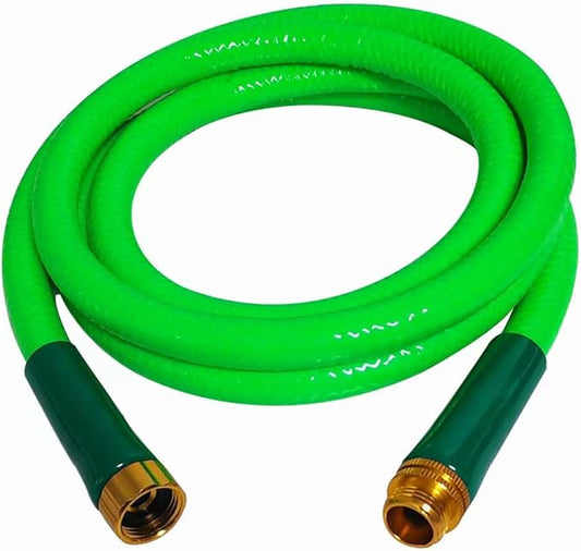 Lead-in Short Garden hose 5/8Inch×6Foot, Reel Guide, Water Connector, Inlet Hose, Outdoor Suitable for Lawn Hose.(6ft)