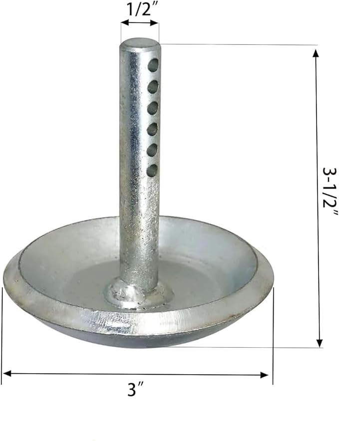 2205071 Snow Plow Skid Shoes,Quick Release Adjustable Pin Lock Plow Skid Feet Replacement for ATV UTV Hardened Steel Snow Plow Non-Slip Base with Quick Release Cotter Pins 2208864 2/Pack
