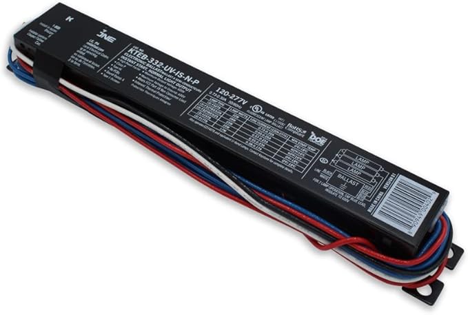 Technical Precision Replacement for Osram Sylvania Qhe 3x32t8/unv Psn-sc Ballast 120V-277V Ballast - Electrical Ballast Replacement for T8 Bulbs - Operates 2 to3 Lamps - 1 Pack