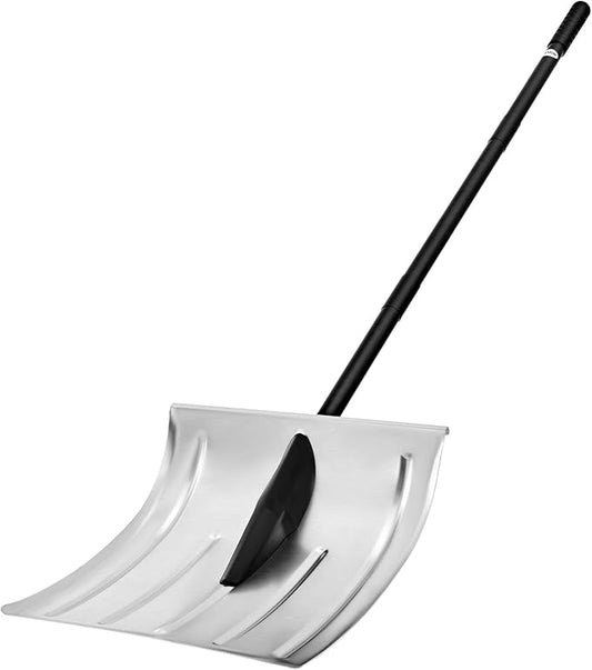 VEVOR Snow Shovel for Driveway, 16 in Wide Aluminum Alloy Snow Shovel, Non Slip Grip, Large Capacity Snowplow Shovels, Detachable & Lightweight Snows Removal Tool for Garden Car Camping Outdoors
