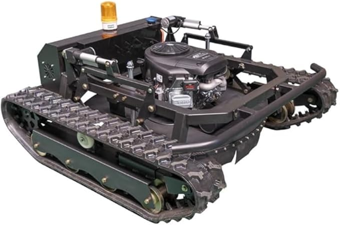 Robotic Remote Control Lawn Mower 90° Climbing Adjustable Mowing Height Track Drive All Terrain Grass Cutter Yard Mower(HW-810-90B)