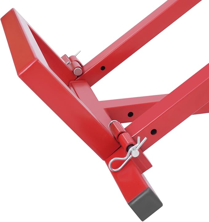 Lawn Mower Lift, 880Lbs Lawn Mower Lift Carbon Steel Lift Jack Freestanding Lawnmower Lift Tool Adjustable Lawnmower Lifts w/o Wheel for Garden Tractors All-Terrain Maintenance and Repair