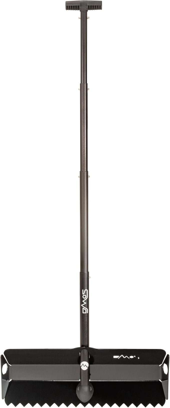 DMOS Stealth Shovel - Lightweight, Heavy-Duty Aluminum Sand & Snow Shovel with Extendable & Collapsible Handle for Camping, Overlanding, Survival, & Off-Road Use - Blackout - X-Wide