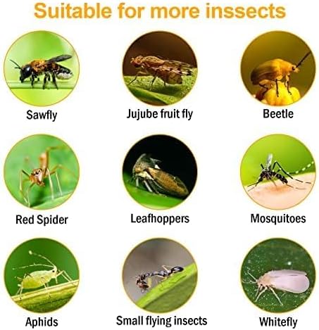 40 Pack Fruit Fly Traps for Indoors, Fly Traps Outdoor, gnat Traps for House Indoor, Fly Strips Tape Killer Catcher Paper Ribbon, Flying Insect Trap for Bug, Gnat, Insect, Mosquito