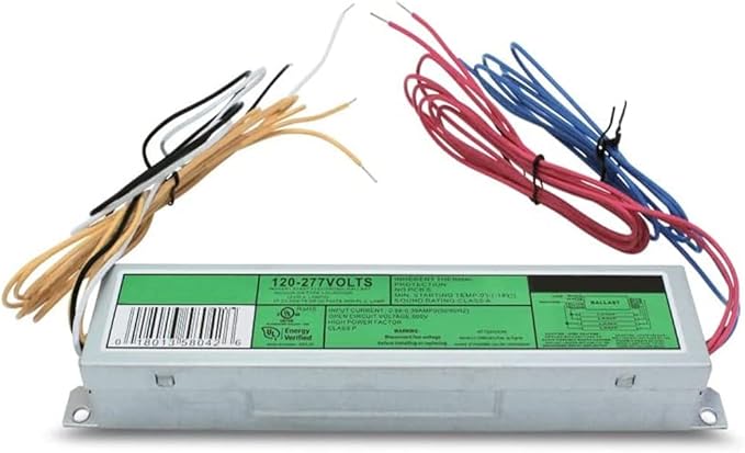Technical Precision Replacement for Ge General Electric G.e Ge-432-120-n Ballast 120V-277V Ballast - Electrical Ballast Replacement for T8 Bulbs - Operates 3 to 4 Lamps - 1 Pack