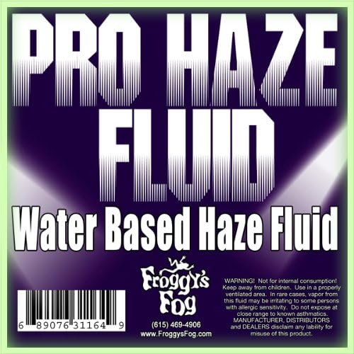 Froggys Fog - Pro Haze - High-Performance Haze Fluid for Hurricane Haze 2 and Fog Machines - Water Based Haze Fluid - 4 Gallons