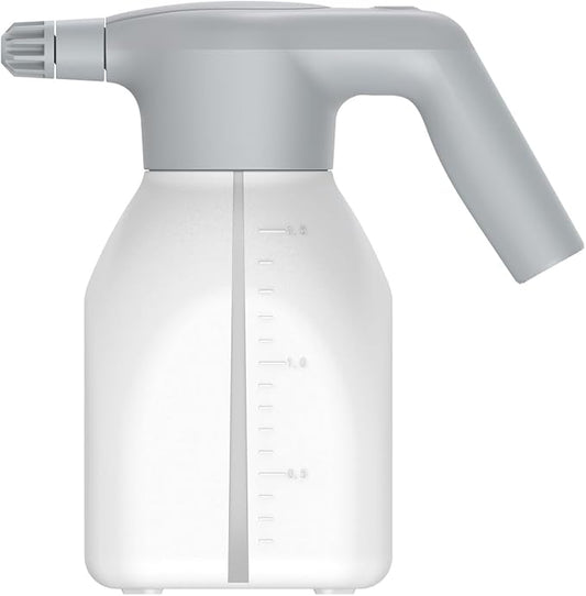 1.5L/2L Rechargeable Electric Spray Bottle | Automatic Indoor Plant Sprayer | Continuous 3-Hour Runtime | Perfect for Gardening & Home Use(White,2L)