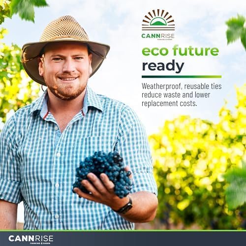 Anchor Rubber Bands for Trellising – 110 Pack of 5 cm/1.96 inches Rubber Bands for Outdoor Plant Support, Climbing Plants, Grape Vines, Trees – UV-Protected, Elastic, Multi-Purpose Use