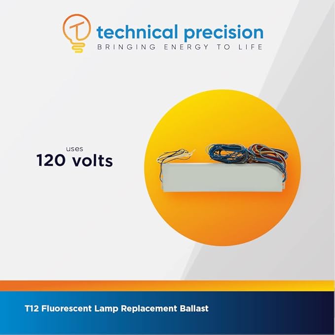 Replacement for Advance Asb-0620-24-bl-tp Ballast by Technical Precision - Fluorescent Lamp Ballast - Rapid Start T12 Ballast - Operates on F36T12/HO, F60T12/HO, F72T12/HO Lamps - 1 Pack