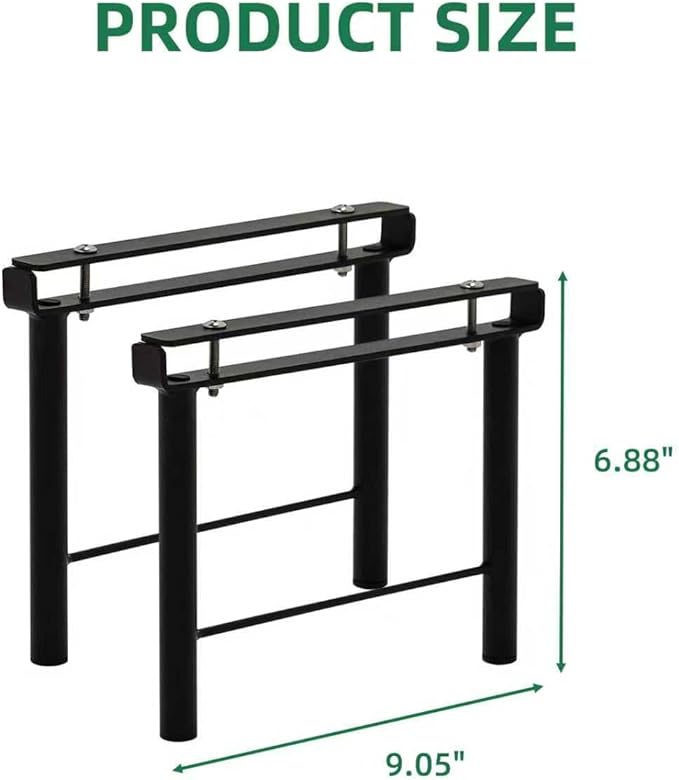 2PC Extra leg extensions, Replacement Parts for Metal Plant Stand (Short Leg Replacement Part Ebony)