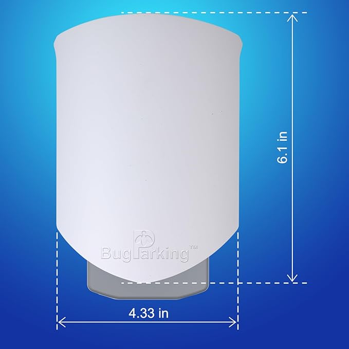 Flying Insect Trap for Indoors: Light Trap Captures Fruit Flies, Gnats, and Houseflies, BUG PARKING 1 Device and 3 Refills Silent Bug Catcher with UV Light for Indoor-Plants, Kitchen