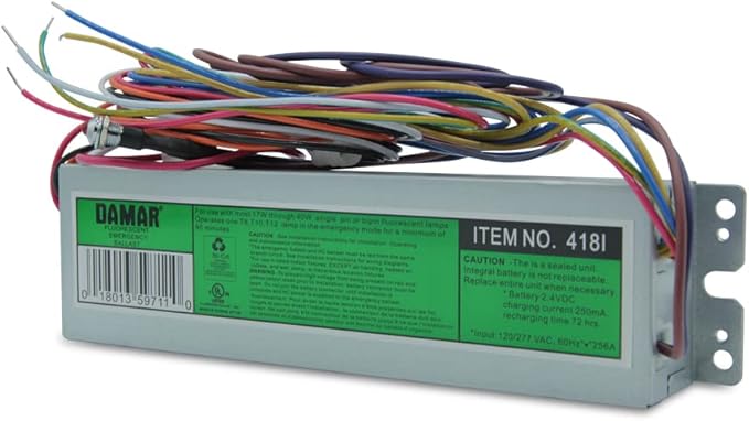 Replacement for Lithonia Ps300 Ballast by Technical Precision - 120/277v Emergency Ballast for (1) 17W-40W T8 T12, (1) 13W-26W 4-pin Compact, (1)18W-36W 4-pin Long CFL - 1 Pack