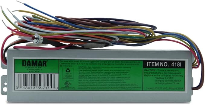 Replacement for Lithonia Ps300 Ballast by Technical Precision - 120/277v Emergency Ballast for (1) 17W-40W T8 T12, (1) 13W-26W 4-pin Compact, (1)18W-36W 4-pin Long CFL - 1 Pack