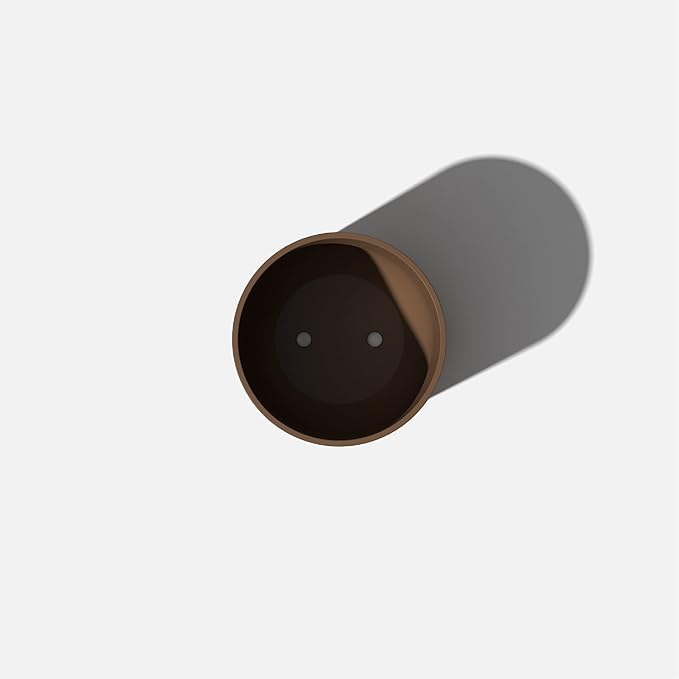 Veradek Round Lima Planter Pots for Indoor/Outdoor Garden Use | Made from Plastic & Concrete w/Drainage Holes | Modern Décor for Tall Plants, Flowers, Trees