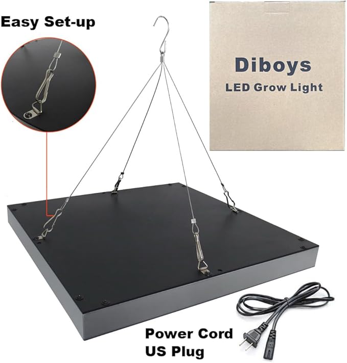 Diboys LED Grow Lights, 75W Growing Lamp Bulbs for Indoor Plants, Red Blue Full Spectrum Plant Light for Seedling, Gardening, Hydroponics, Greenhouse