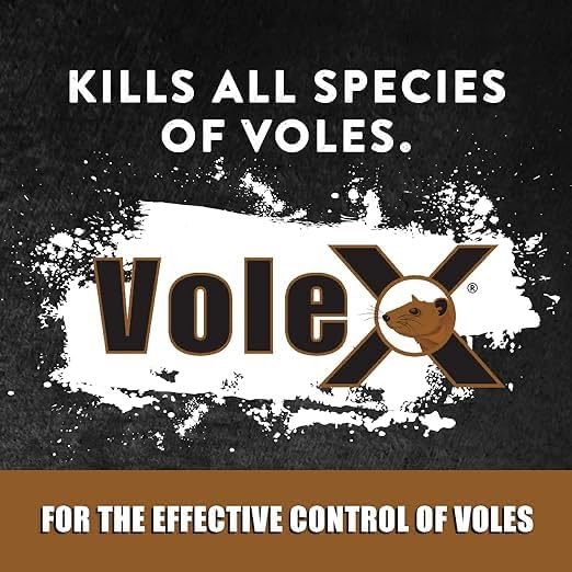 VoleX - Effective Against All Species of Voles. Safe for Use Around People, Pets, Livestock, and Wildlife (50 pounds)