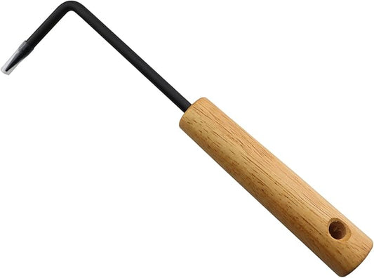 205mm Stainless Steel Single Claw Root Hook Loosening Tool Handle Weeder for Potting Landscape Maintenance and Outdoor Garden Digging Cultivator