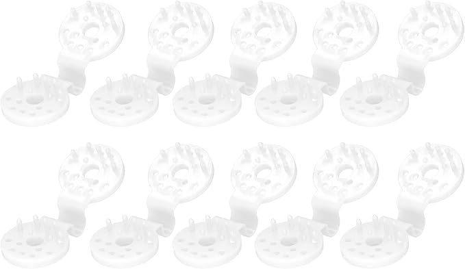 100pcs Shade Cloth Plastic Clips Heavy Duty Lock Grip, Bird Proof Shade Cloth Sunshade Clips for Outdoor Garden Greenhouse (White)