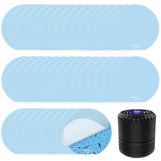 40 Pack 3.4” Replacement Refills for DynaTrap DT152, Indoor Glue Boards Refill Sticky Cards Compatible with DynaTrap DT152, for Katchy Duo and Other Models