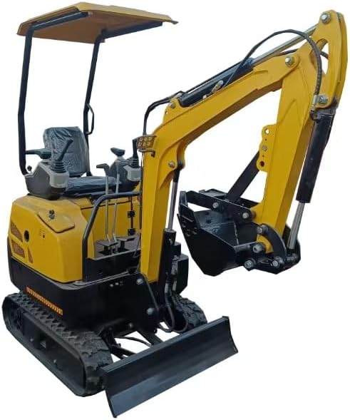 2000lbs Mini Excavator Small Excavator with Backhoe Thumb for Garden, Farm, Park, Road Micro Trench Digger Crawler, Gasoline EPA, US Stock
