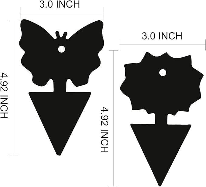 USKICH Sticky Trap Fruit Fly and Gnat Trap Sticky Bug Traps Fungus Traps for Indoor/Outdoor ，Insect Catcher for White Flies,Mosquitoes,Fungus Gnats,Lying Insects (36 Pcs Black)