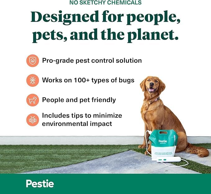 Pestie Home Barrier Pest Control Kit, Expert Pest Control for Your Home, Fast-Acting, Long-Lasting Insect Killer, Professional Spray Protects Against Common Pests