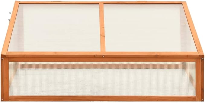 Greenhouse 39.4x25.6 x15.7 Firwood,Wood Cold Frame Greenhouse,Garden Portable Mini Greenhouse Cabinet, Raised Flower Planter Shelf Protection for Outdoor Indoor Use