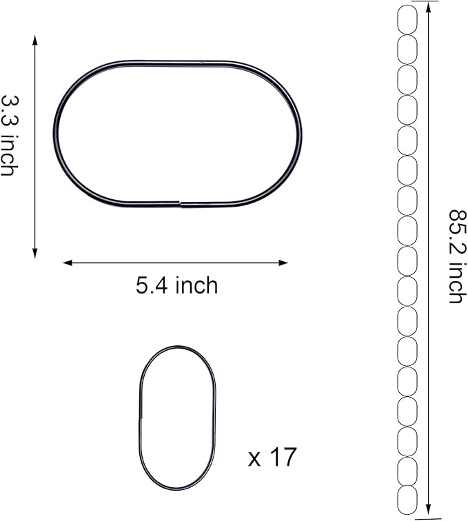 17PCS Chain Trellis-Metal Trellis Wall for Climbing Plants Outdoor - Pothos Plant Climber Support | Vine Trellis for Garden, House Accessories- Lattice Plant Support for Hanging Vines (Oval)