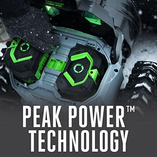 EGO Power+ SNT2406-4 24-Inch 56-Volt Lithium-Ion Cordless Self-Propelled 2-Stage Snow Blower with Peak Power - (4) 10.0Ah Batteries and (2) Turbo Chargers Included